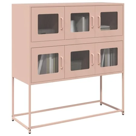 Cold-rolled steel sideboard in pink 100.5x39x107 cm by , Sideboards - Ref: Foro24-853423, Price: 137,14 €, Discount: %