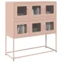 Cold-rolled steel sideboard in pink 100.5x39x107 cm by , Sideboards - Ref: Foro24-853423, Price: 137,14 €, Discount: %