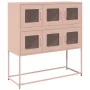 Cold-rolled steel sideboard in pink 100.5x39x107 cm by , Sideboards - Ref: Foro24-853423, Price: 137,14 €, Discount: %