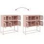 Cold-rolled steel sideboard in pink 100.5x39x107 cm by , Sideboards - Ref: Foro24-853423, Price: 137,14 €, Discount: %