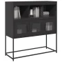 Kaltgewalzter schwarzer Stahlschrank 100,5x39x107 cm von , Sideboards - Ref: Foro24-853416, Preis: 113,27 €, Rabatt: %