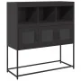 Kaltgewalzter schwarzer Stahlschrank 100,5x39x107 cm von , Sideboards - Ref: Foro24-853416, Preis: 113,27 €, Rabatt: %