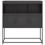 Kaltgewalzter schwarzer Stahlschrank 100,5x39x107 cm von , Sideboards - Ref: Foro24-853416, Preis: 113,27 €, Rabatt: %