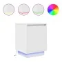 Nachttisch mit weißen LED-Lichtern 38x34x50 cm von , Nachttische - Ref: Foro24-861265, Preis: 47,42 €, Rabatt: %