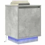 Bedside table with LED lights concrete gray 38x34x50 cm by , Nightstands - Ref: Foro24-861271, Price: 47,75 €, Discount: %