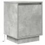 Bedside table with LED lights concrete gray 38x34x50 cm by , Nightstands - Ref: Foro24-861271, Price: 47,75 €, Discount: %
