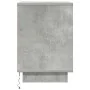 Bedside table with LED lights concrete gray 38x34x50 cm by , Nightstands - Ref: Foro24-861271, Price: 47,75 €, Discount: %