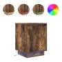 Nachttisch mit LED-Lichtern in Raucheiche 38x34x50 cm von , Nachttische - Ref: Foro24-861273, Preis: 46,89 €, Rabatt: %