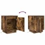 Nachttisch mit LED-Lichtern in Raucheiche 38x34x50 cm von , Nachttische - Ref: Foro24-861273, Preis: 46,89 €, Rabatt: %
