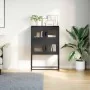 Schwarzer Stahlschrank 68x39x107 cm von , Sideboards - Ref: Foro24-853344, Preis: 95,31 €, Rabatt: %