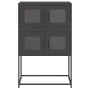Aparador de acero negro 68x39x107 cm de , Aparadores - Ref: Foro24-853344, Precio: 95,31 €, Descuento: %