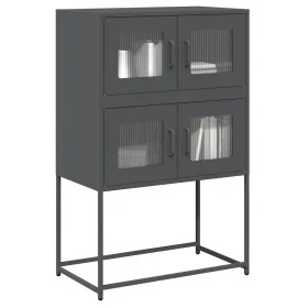 Anrichte aus anthrazitgrauem Stahl 68x39x107 cm von , Sideboards - Ref: Foro24-853346, Preis: 100,58 €, Rabatt: %