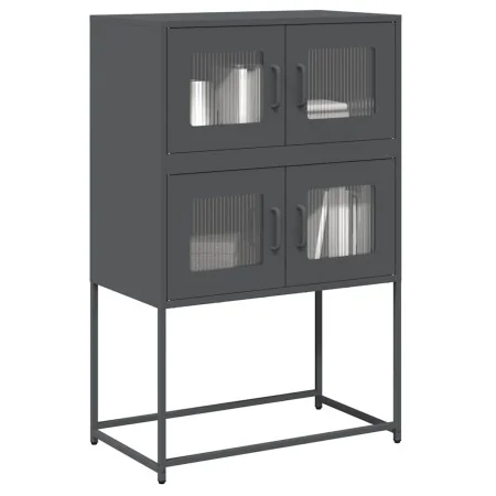 Anrichte aus anthrazitgrauem Stahl 68x39x107 cm von , Sideboards - Ref: Foro24-853346, Preis: 100,58 €, Rabatt: %