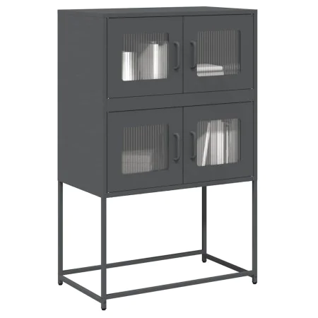 Anthracite grey steel sideboard 68x39x107 cm by , Sideboards - Ref: Foro24-853346, Price: 100,58 €, Discount: %
