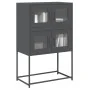 Anrichte aus anthrazitgrauem Stahl 68x39x107 cm von , Sideboards - Ref: Foro24-853346, Preis: 100,58 €, Rabatt: %