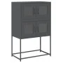Anrichte aus anthrazitgrauem Stahl 68x39x107 cm von , Sideboards - Ref: Foro24-853346, Preis: 100,58 €, Rabatt: %