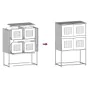 Anthracite grey steel sideboard 68x39x107 cm by , Sideboards - Ref: Foro24-853346, Price: 100,58 €, Discount: %