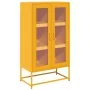 Aparador de acero amarillo mostaza 68x39x123 cm de , Aparadores - Ref: Foro24-853359, Precio: 144,16 €, Descuento: %