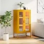 Aparador de acero amarillo mostaza 68x39x123 cm de , Aparadores - Ref: Foro24-853359, Precio: 144,16 €, Descuento: %