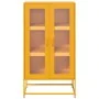 Aparador de acero amarillo mostaza 68x39x123 cm de , Aparadores - Ref: Foro24-853359, Precio: 144,16 €, Descuento: %