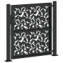 Gartentor, Design mit schwarzer Stahltür, 105x106 cm. von , Gartentore - Ref: Foro24-4100959, Preis: 160,74 €, Rabatt: %