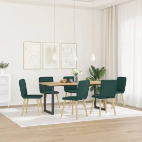 Esstischstühle, 6 Stück, dunkelgrüner Stoff von , Essstühle - Ref: Foro24-3315595, Preis: 299,32 €, Rabatt: %