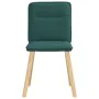 Sillas de comedor 6 unidades tela verde oscuro de , Sillas de comedor - Ref: Foro24-3315595, Precio: 299,31 €, Descuento: %