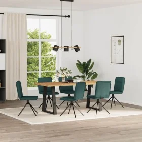Esstischstühle, 6 Stück, dunkelgrüner Stoff von , Essstühle - Ref: Foro24-3315607, Preis: 300,95 €, Rabatt: %