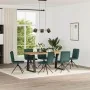 Dining chairs 6 units dark green fabric by , dining chairs - Ref: Foro24-3315607, Price: 300,94 €, Discount: %