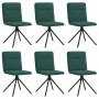 Dining chairs 6 units dark green fabric by , dining chairs - Ref: Foro24-3315607, Price: 300,94 €, Discount: %