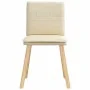 Sillas de comedor 6 unidades tela color crema de , Sillas de comedor - Ref: Foro24-3315632, Precio: 314,58 €, Descuento: %