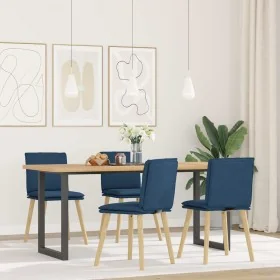 Esszimmerstühle, 4 Stück, blauer Stoff von , Essstühle - Ref: Foro24-3315363, Preis: 210,66 €, Rabatt: %