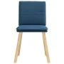 Dining chairs 4 units blue fabric by , dining chairs - Ref: Foro24-3315363, Price: 210,66 €, Discount: %