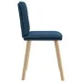 Dining chairs 4 units blue fabric by , dining chairs - Ref: Foro24-3315363, Price: 210,66 €, Discount: %