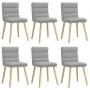 Sillas de comedor 6 uds tela gris nube de , Sillas de comedor - Ref: Foro24-3315672, Precio: 320,94 €, Descuento: %