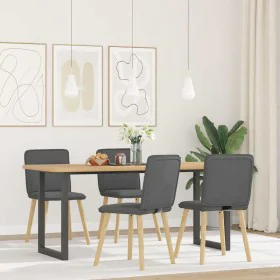 Drehbare Esszimmerstühle, 4 Stück, dunkelgraues Stoffpolster. von , Essstühle - Ref: Foro24-3315321, Preis: 201,88 €, Rabatt: %