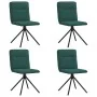 Dining chairs 4 units dark green fabric by , dining chairs - Ref: Foro24-3315337, Price: 201,44 €, Discount: %