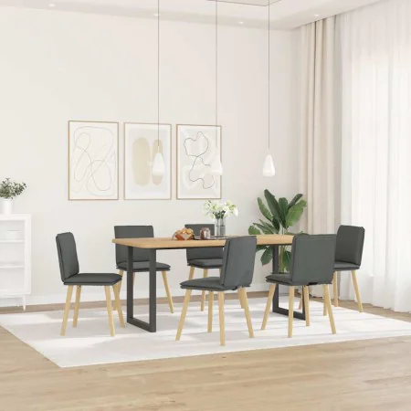 Dining chairs 6 units dark gray fabric by , dining chairs - Ref: Foro24-3315626, Price: 314,58 €, Discount: %