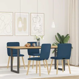 Esszimmerstühle, 4 Stück, blauer Stoff von , Essstühle - Ref: Foro24-3315328, Preis: 200,61 €, Rabatt: %