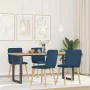Esszimmerstühle, 4 Stück, blauer Stoff von , Essstühle - Ref: Foro24-3315328, Preis: 200,61 €, Rabatt: %