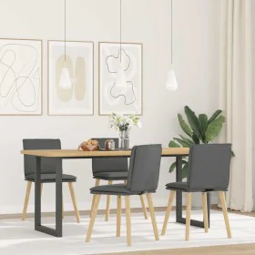Drehbare Esszimmerstühle, 4 Stück, dunkelgraues Stoffpolster. von , Essstühle - Ref: Foro24-3315356, Preis: 210,66 €, Rabatt: %