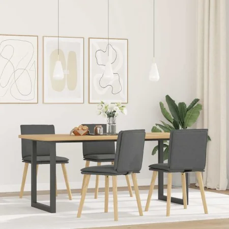 Swivel dining chairs 4 units dark gray fabric by , dining chairs - Ref: Foro24-3315356, Price: 210,66 €, Discount: %