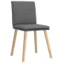 Drehbare Esszimmerstühle, 4 Stück, dunkelgraues Stoffpolster. von , Essstühle - Ref: Foro24-3315356, Preis: 210,66 €, Rabatt: %