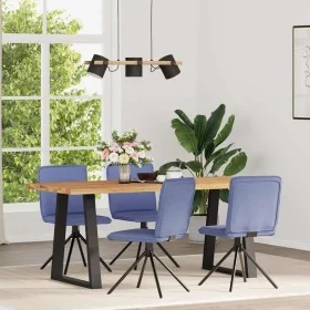 Dining chairs 4 pcs blue denim fabric by , dining chairs - Ref: Foro24-3315342, Price: 201,44 €, Discount: %