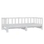 Removable sofa bed solid white pine wood 2x(90x200) cm by vidaXL, Beds and slatted bases - Ref: Foro24-833094, Price: 211,25 ...