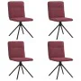 Esszimmerstühle, 4 Stück, Stoff in Weinrot. von , Essstühle - Ref: Foro24-3315335, Preis: 201,44 €, Rabatt: %