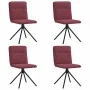 Sillas de comedor 4 unidades tela rojo tinto de , Sillas de comedor - Ref: Foro24-3315335, Precio: 201,40 €, Descuento: %