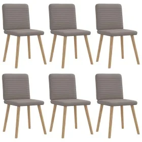 Dining chairs, 6 units, in gray taupe fabric. by , dining chairs - Ref: Foro24-3315520, Price: 296,50 €, Discount: %