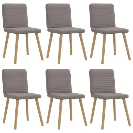 Dining chairs, 6 units, in gray taupe fabric. by , dining chairs - Ref: Foro24-3315520, Price: 296,50 €, Discount: %