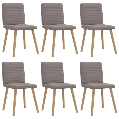 Sillas de comedor 6 unidades de tela gris taupe de , Sillas de comedor - Ref: Foro24-3315520, Precio: 296,49 €, Descuento: %